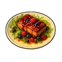 Steak with Refreshing Berry Sauce