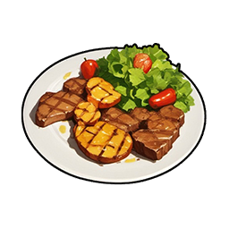 Grilled Fruits and Beef