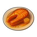 Honey-Glazed Fish Steak