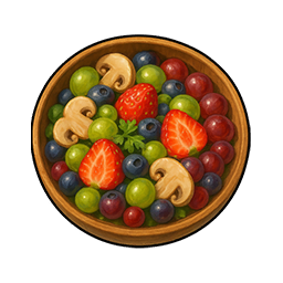 Mushroom and Fruit Salad