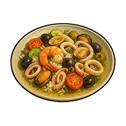 Oil and Seafood Salad