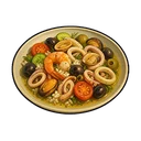 Oil and Seafood Salad