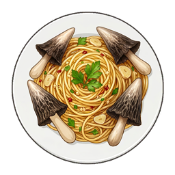 Ink Mushroom Pasta