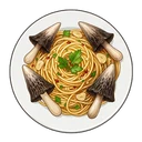 Ink Mushroom Pasta