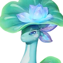 Leafy head portrait