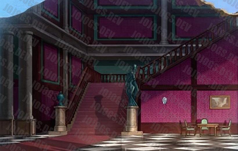 Le grand escalier du Manoir de DIO