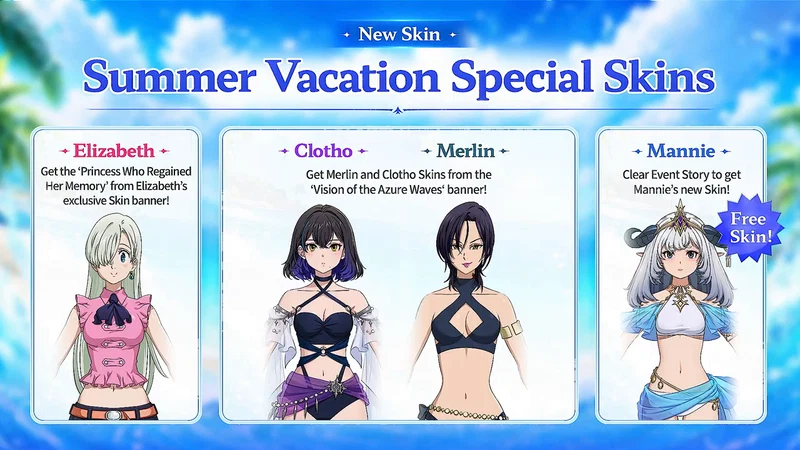 Summer Vacation Special Skins