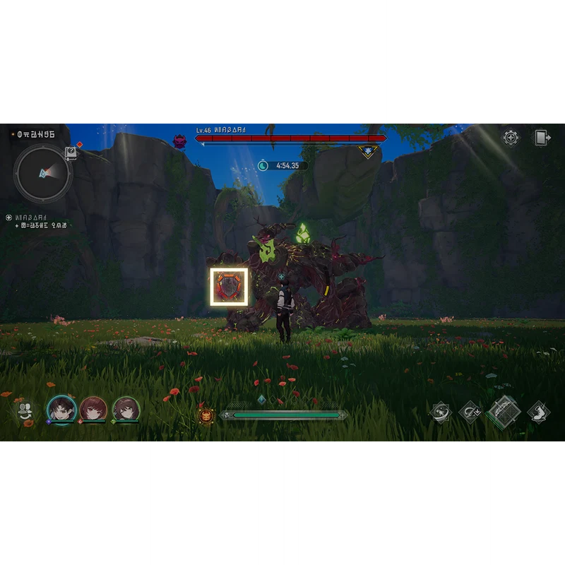 Highlighted destructible part on a boss enemy that the team is focusing damage onto.