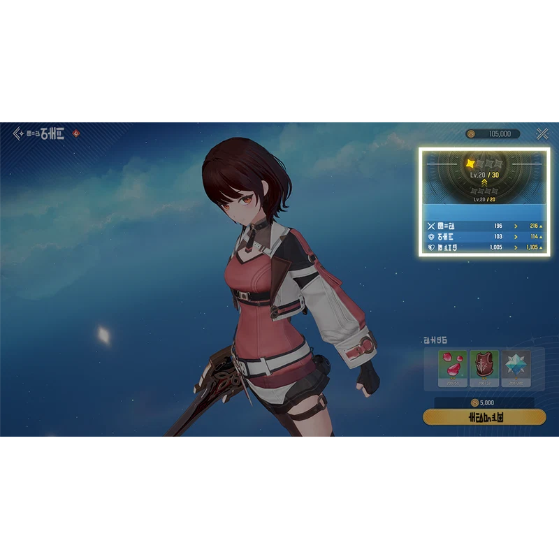 Breakthrough screen on a character that has reached their current Max Level, showing the option to raise the cap.