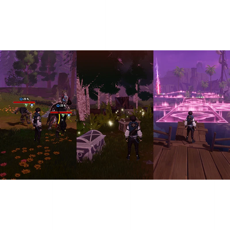 Zone objective markers inside a Dimensional Rift run.