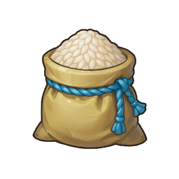 Sack of Newly Milled Rice