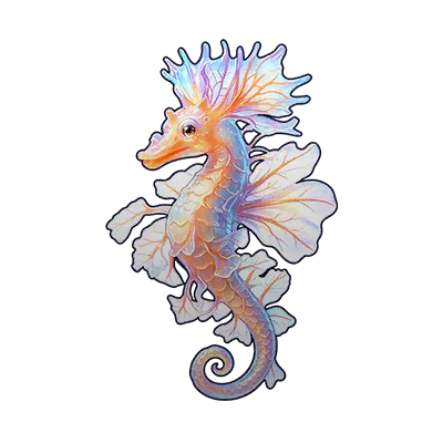 Violet-Crest Seahorse