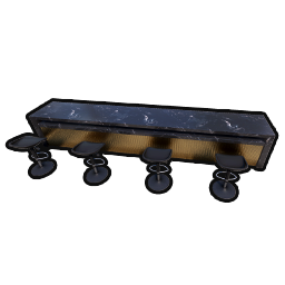 Dark Mirror Bar Counter