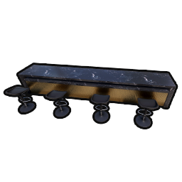 Dark Mirror Bar Counter