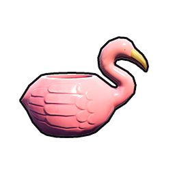 Pink Feather Basket