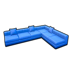 Blue Sofa - L-Shaped