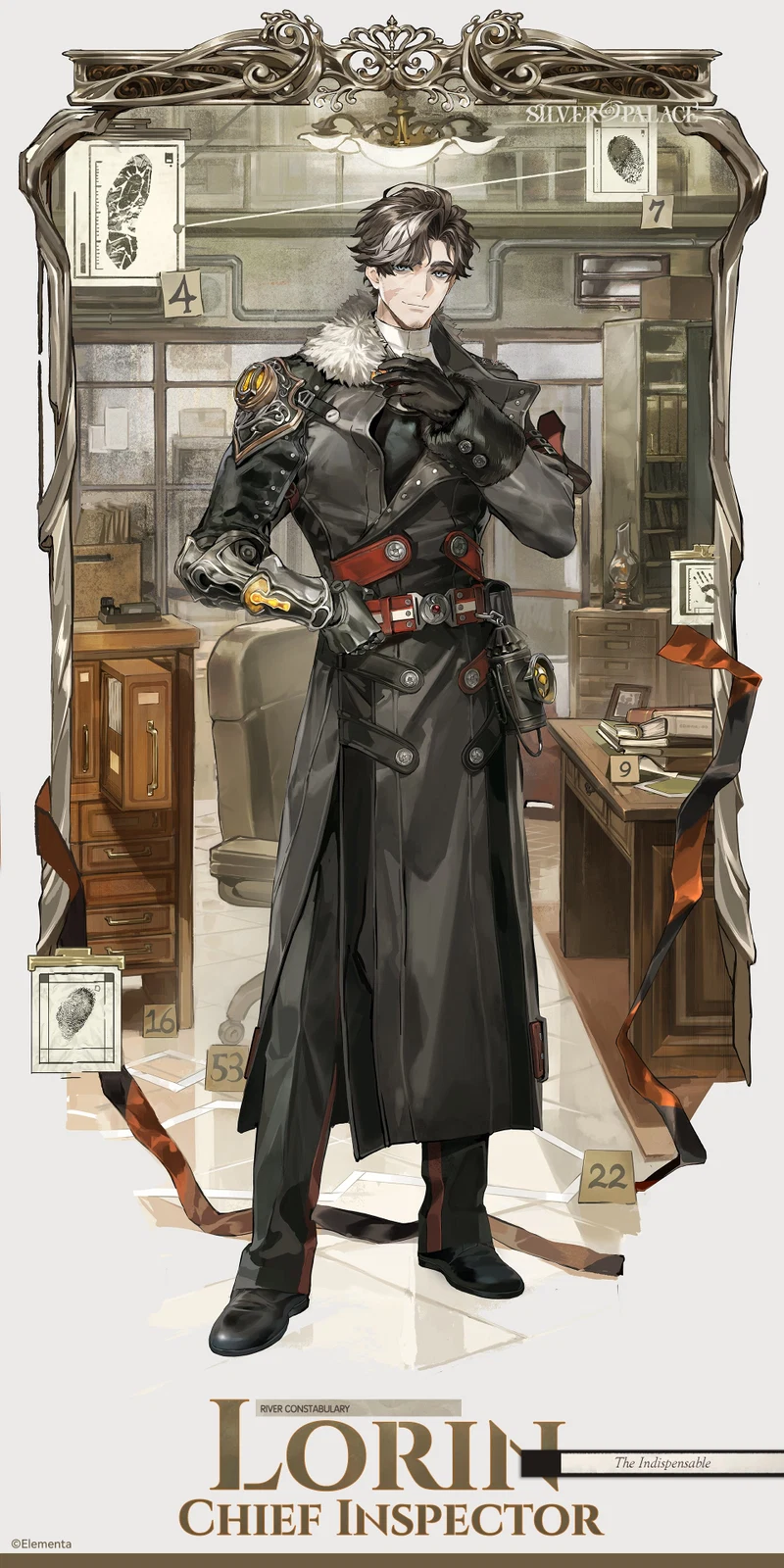 Lorin — official Silver Palace character art (Chief Inspector)
